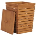 thumbnail image 2 of vidaXL Laundry Basket 30x30x45 cm Solid Teak Wood, 2 of 5