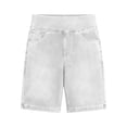 thumbnail image 4 of jjayotai Plus Size Jean Shorts for Women High Waisted Stretchy Pull on Denim Shorts Knee Length Jorts with Pockets, 4 of 6