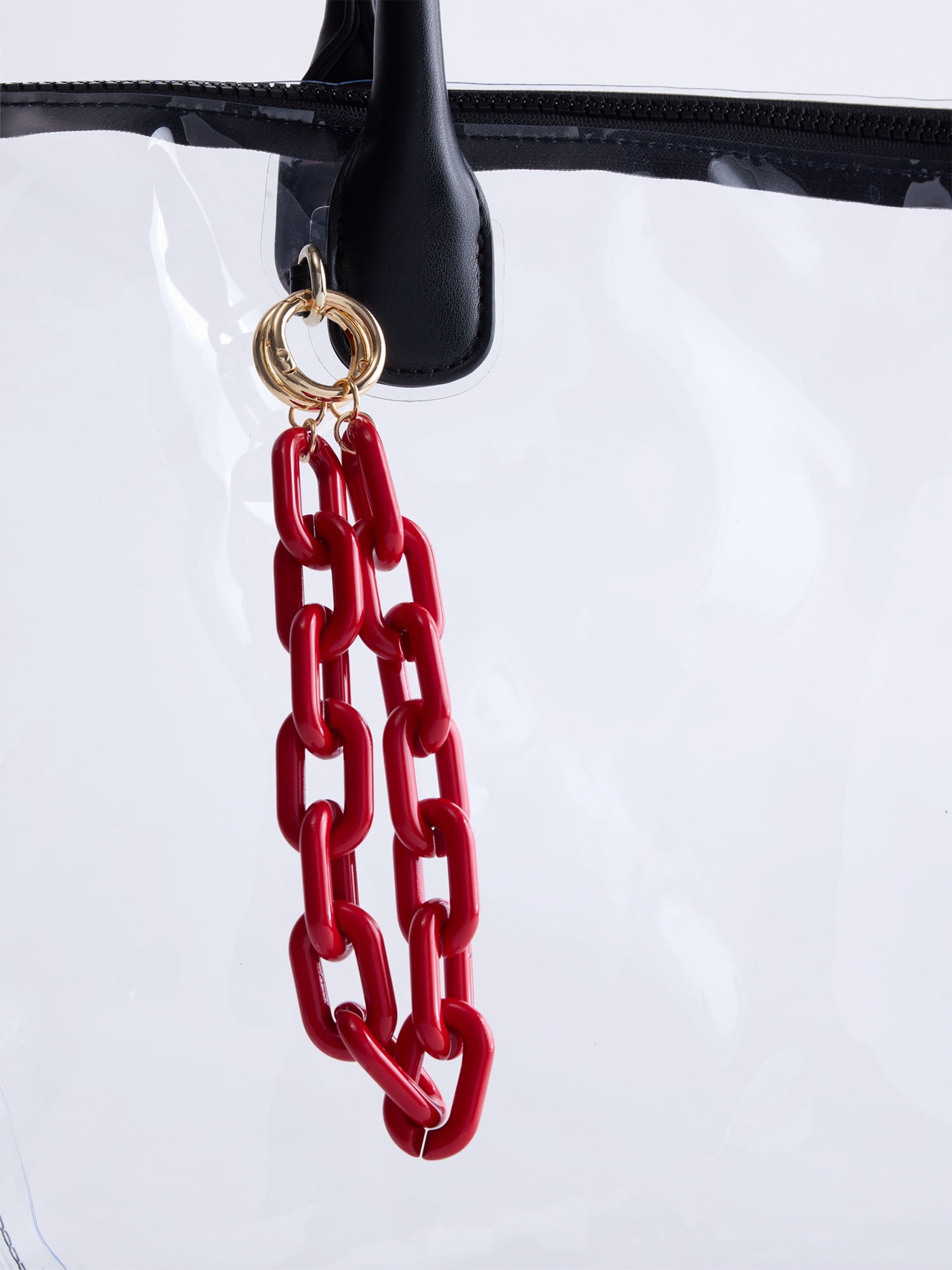 No Boundaries Women’s Game Day Chain Swag Charm, Red