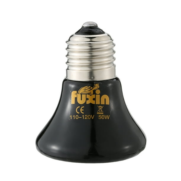 Bulbo Irfora 110V 50W Mini Pet Calentamiento Bombilla E27 Lámpara de cerámica infrarrojo del calentador del emisor para la gasolinera Pet Reptiles Brooding Tortuga Anfibios Animales de granja Irfora Bulbo