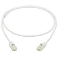 thumbnail image 3 of Tripp Lite Safe-it Cat6a 10g-Certified Snagless Anti-Bacterial Utp Slim Ethernet Cable (rj45 M/m), White, 2 Ft. - Network Cable - Rj-45 (m) To Rj-45 (m) - 2 Ft - 0.1 In - Utp - Cat 6a - Snagless, 3 of 5