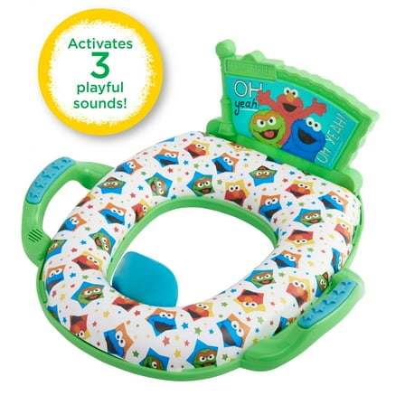 Sesame Street "Oh Yeah!" Deluxe Potty Seat with Sound, Unisex Potty Training Seat