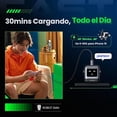 thumbnail image 3 of Cargador Tipo C Ugreen Carga Rápida GaNRobot USB C Pantalla de Carga Inteligente Negro, 3 of 3