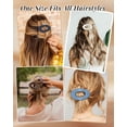 thumbnail image 5 of AWAYTR 6 Pack Matte Flat Hair Claw Clips, Large Oval French Clips, No Slip Strong Grip for Yoga, Daily & All Hair Types, 5 of 7