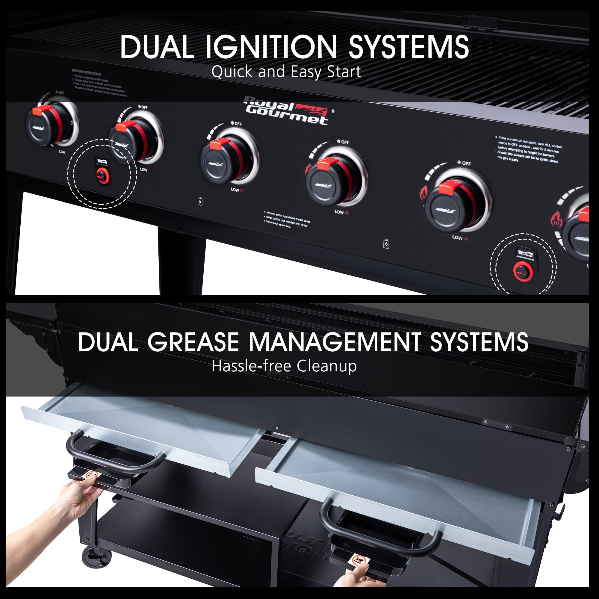 Royal Gourmet 8-Burner GB8003 Large Event Gas Grill, 104,000 BTU