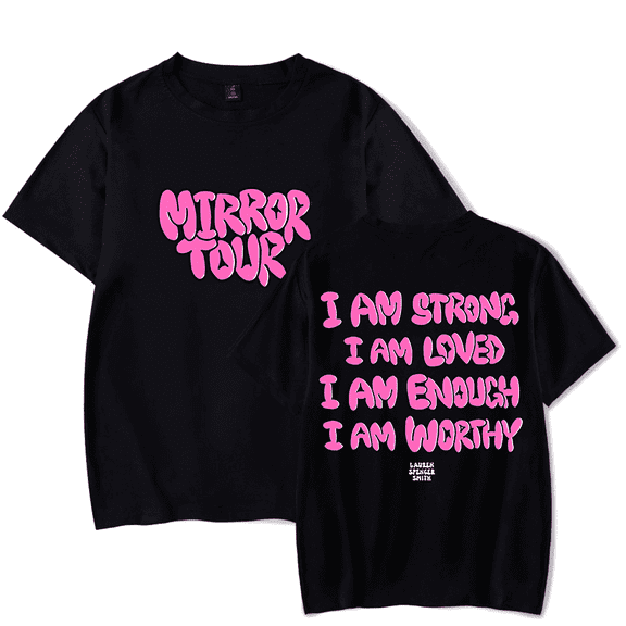 Lauren Spencer Smith Merch T-Shirt Mirror Tour Tee Unisex T Shirts Short Sleeves Top
