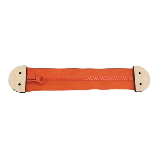 Accesorios para tablero de actividades para bebés, juguete de aprendizaje con cremallera, juguete de viaje, juguete Montessori Naranja