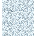 thumbnail image 3 of Surfboard Queen Size Duvet Cover Set, Doodle Surfing Boards Ocean Waves and Starfishes Hawaiian Vacation Summertime, Decorative 3 Piece Bedding Set with 2 Pillow Shams, Blue White, by Ambesonne, 3 of 3