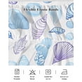thumbnail image 7 of Coastal Ocean Bed Skirt King Size 18" Drop Blue Purple Shell Conch Ruffled Wrap Around Bed Skirts Adjustable Elastic Bedskirt Dust Ruffle for King Size Bed, 7 of 7