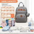thumbnail image 4 of Lamgool Baby Diaper Bag Backpack with Changing Station, Baby Bag for Boys Girls, Waterproof Travel Diaper Backpack with Bassinet and Net, 4 of 6