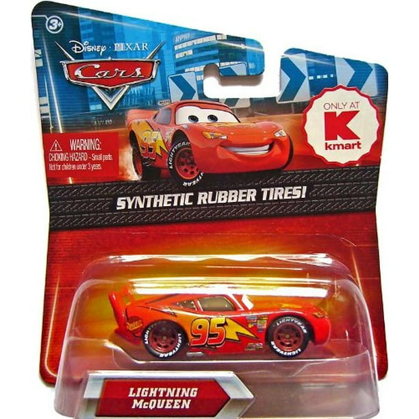 Disney Pixar CARS Movie Exclusive 155 Die Cast Car with Synthetic Rubber Tires Lightning McQueen Rusteze version Walmart