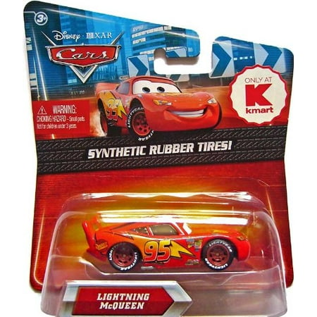 Disney Pixar CARS Movie Exclusive 155 Die Cast Car with Synthetic Rubber Tires Lightning McQueen Rusteze version Walmart