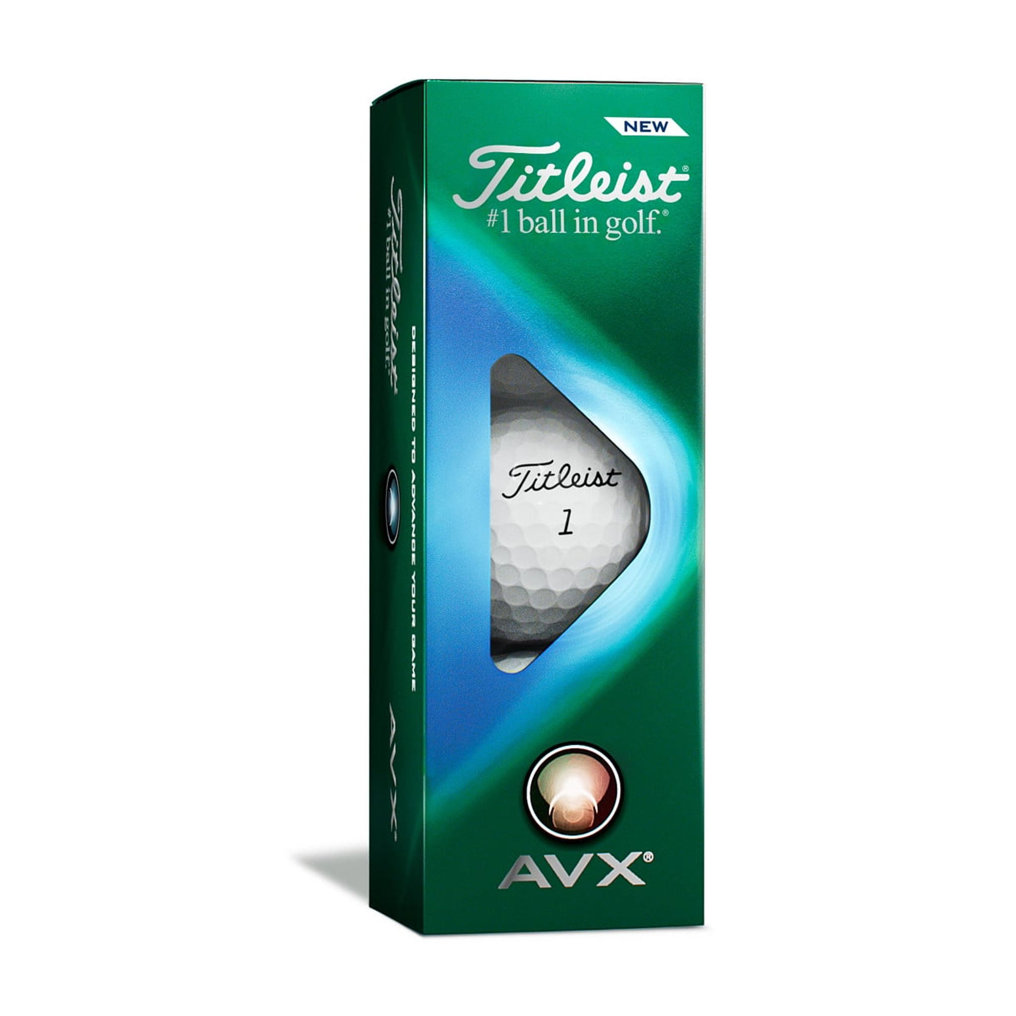 Titleist AVX Golf Balls Longer Distance Softer Feel, White