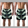 thumbnail image 3 of luoweisi Men's Beach Shorts Quick Dry Swim Trunks with Mesh Lining Dragonfly L, 3 of 5