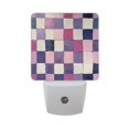 thumbnail image 6 of Yayeee LED Night Light for The Home Plug in With Light Sensors 2 Pack, Pink and Purple Plaid Pattern, 6 of 6