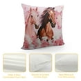 thumbnail image 4 of Leisuo Just A Girl Who Loves Horses Pink Pillow Cover, Horse Gifts for Girls white, 4 of 5