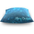 thumbnail image 4 of GZHJMY Blue Christmas Snowflake Throw Pillow Cover 18 x 18 Inch, Soft Square Cushion Case for Home Couch Sofa Bedroom Car Farmhouse Decor Home Decor, 4 of 7
