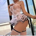 thumbnail image 1 of Lencería sexy erótica con tiras ahuecadas, lindo conjunto de malla para niña, 1 of 1