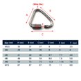thumbnail image 4 of Flomore M10 Delta Quick Link 304 Triángulo de Acero Inoxidable Conector de Cadena Quicklink Mosquetón con Bloqueo de Tornillo Paquete de 2, 4 of 4