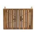 thumbnail image 6 of Foldable Wood Side Table - Slat Top For Sophisticated Look, 15.91”h X 22.09”w 13.35”d, Finish Style A Modern Aesthetic, Foldable, 13.35”d 15.91”h,, 6 of 6