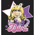 thumbnail image 2 of Junior's The Muppets Diva Piggy  Festival Muscle Graphic Tee Charcoal Medium, 2 of 4