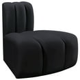 thumbnail image 6 of Meridian Furniture Arc Black Velvet Reverse Corner, 6 of 9