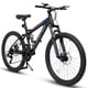 thumbnail image 1 of Bicicleta de montaña de suspensión completa de 27,5 pulgadas, amortiguadores dobles delanteros y traseros, frenos de disco mecánicos, 21 velocidades, adecuado para hombres y mujeres, 1 of 5