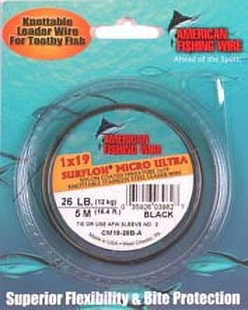 Fishing Wire Surflon Micro Ultra, Nylon Coated 1x19 Stainless Steel