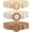 G-beige+light Brown+yellow Stripe, variant on 3 Pack Women Straw Woven Elastic Belts Wide Stretch Raffia Waist Belt for Summer Dress