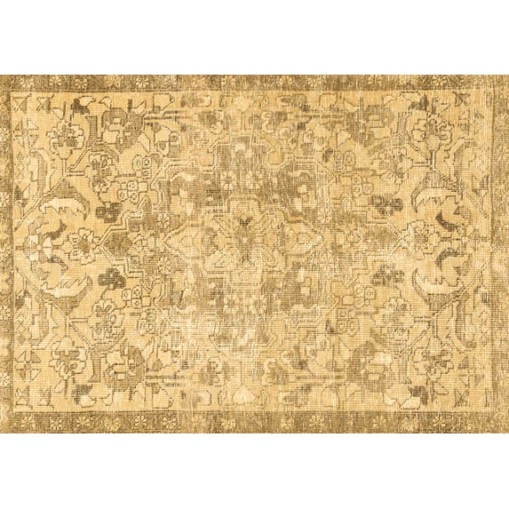 Ahgly Company Indoor Rectangle Persian Brown Traditional Area Rugs, 2' x 5'
