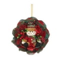 thumbnail image 2 of Diceymbol Christmas Wall Hanging, Santa Snowman Wreath Decor, 17.7x13.7 Inch Polyester, 2 of 8