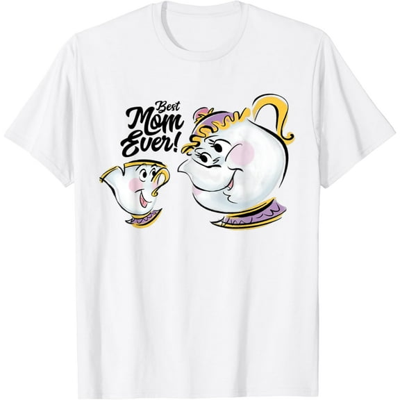 Beauty And The Beast Chip Mrs. Potts Best Mom Ever T-Shirt Unisex S-5XL Hot Trending Shirt, Vintage Birthday Gift