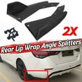 thumbnail image 1 of Autoleader Universal Anti-Scratch Car Rear Bumper Lip Wrap Angle Splitters Carbon Fiber Look, 1 of 11