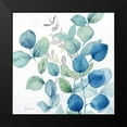 thumbnail image 2 of Coulter, Cynthia 15x15 Black Modern Framed Museum Art Print Titled - Eucalyptus Leaves Navy II, 2 of 5