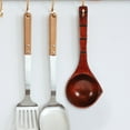 thumbnail image 6 of Raindrops Long Handle Spoon for Home Made of Synthetic Material Coffee Color Suitable for Sauna Room 1pc, 6 of 8