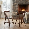 thumbnail image 5 of SAFAVIEH Reeves Contemporary Dining Chair, Walnut, Set of 2 (17 in. W x 19 in. D x 34 in. H), 5 of 19