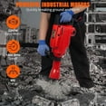 thumbnail image 2 of 1700W 3pcs Electric Demolition Jack Hammer - Powerful Concrete Breaker, Ergonomic 360° Rotating Handle, Durable Aluminum Construction, Quick Chuck Assembly, Electric Shock Proof Handle, 2 of 6