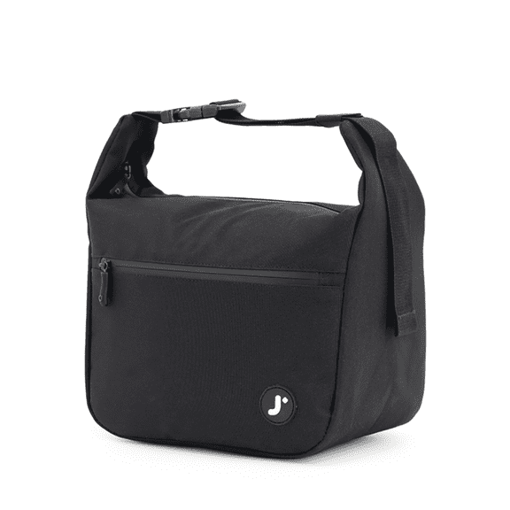 J World Lane Insulated Lunch Bag with Adjustable Clip-Strap, Black