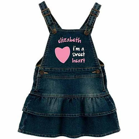 Personalized Sandra Magsamen Sweet Heart Denim Dress