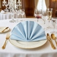 thumbnail image 5 of Unique Bargains 12Pcs Solid Washable Reusable Cloth Napkins Sky Blue 13x13inch, 5 of 6