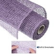 thumbnail image 3 of Unique Bargains PP Burlap Mesh 10' x 5 Yards Decorative Wrapping Ribbon, Lilac 1 Roll, 3 of 5