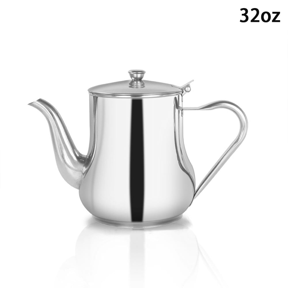 STAINLESS STEEL COFFEE TEA POT RESTAURANT QUALITY 32oz LTR 1.0 