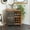 Brown Solid Square 32" x 16" x 33", variant on DecMode 47" x 31" Brown Wood 2 Drawers 1 Shelf and 2 Doors Console Table, 1-Piece