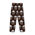 thumbnail image 4 of Kdxio Butterfly Skull Print Men's Sleep Pajama Pant Lounge Pants with Pockets, 4 of 8