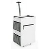 Whitmor Deluxe White Rolling Bag Cart, White