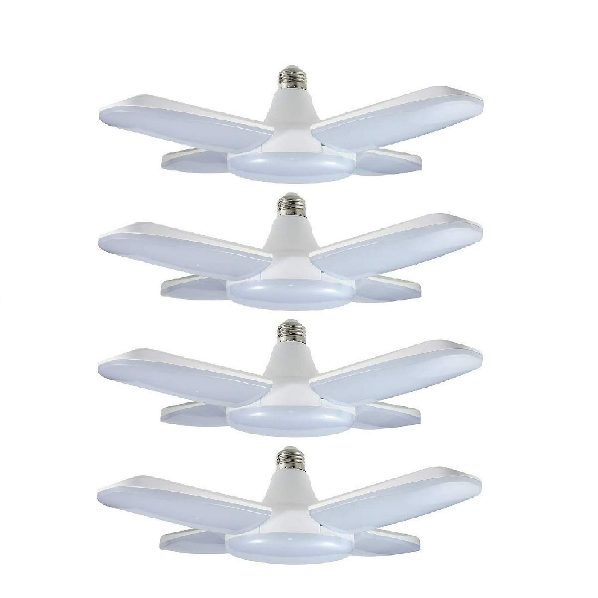 60W LED Garage Lights, Trilights LED Garage Ceiling Lighting, High Low Bay Deformable Adjustable Led Light Bulbs 5500LM 6000K, Screw in Tribright Garage Lighting Fixture 60W LED Garage Lights, Trilights LED Garage Ceiling Lighting, High Low Bay Deformable Adjustable Led Light Bulbs 5500LM 6000K, Screw in Tribright Garage Lighting Fixture