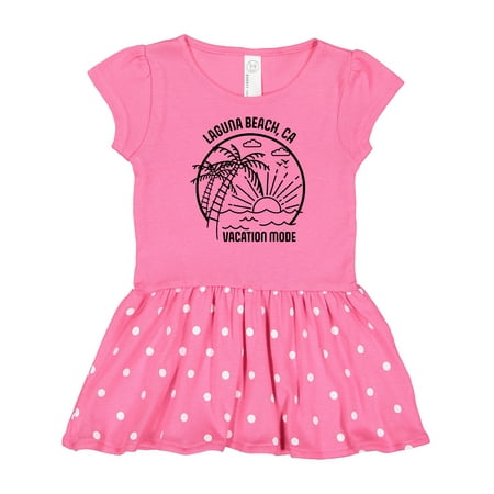 

Inktastic Summer Vacation Mode Laguna Beach California Gift Baby Girl Dress