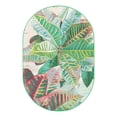 thumbnail image 2 of Unique Loom Outdoor Botanical Collection Area Rug - Foliage (4' 1" x 6' 1" Oval Multi/Blue), 2 of 10