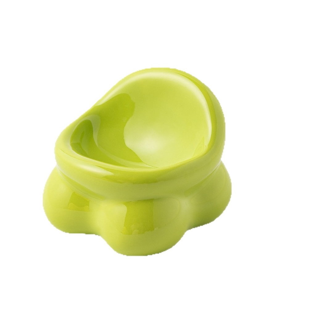 Elevated Ceramic Pet Bowl, Spine Friendly Raised Feeding Bowl, Stylish Food Basin for Cats and Dogs