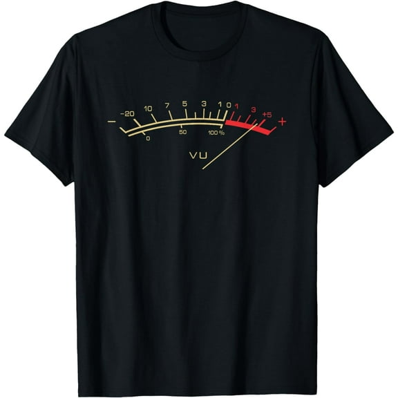 t-shirt Retro VU Meter Hi-Fi Vintage Stereo Music Lover Gift T-Shirt mens t shirt，black，women，funny，misfits，men，journey